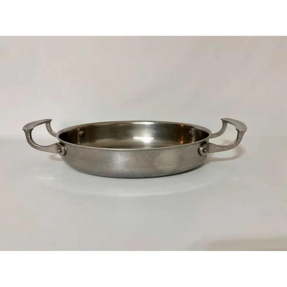 Commercial Vollrath Stainless Steel Oval Au Gratin Display Pan Miramar 49420